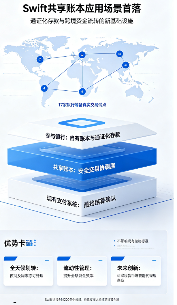 Diagram of Swift Shared Ledger technical architecture