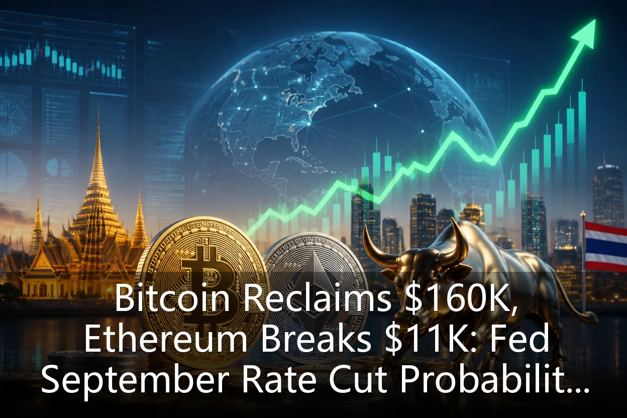 Bitcoin Reclaims $160K, Ethereum Breaks $11K: Fed September Rate Cut Probability Soars to 85%, Igniting Crypto Market