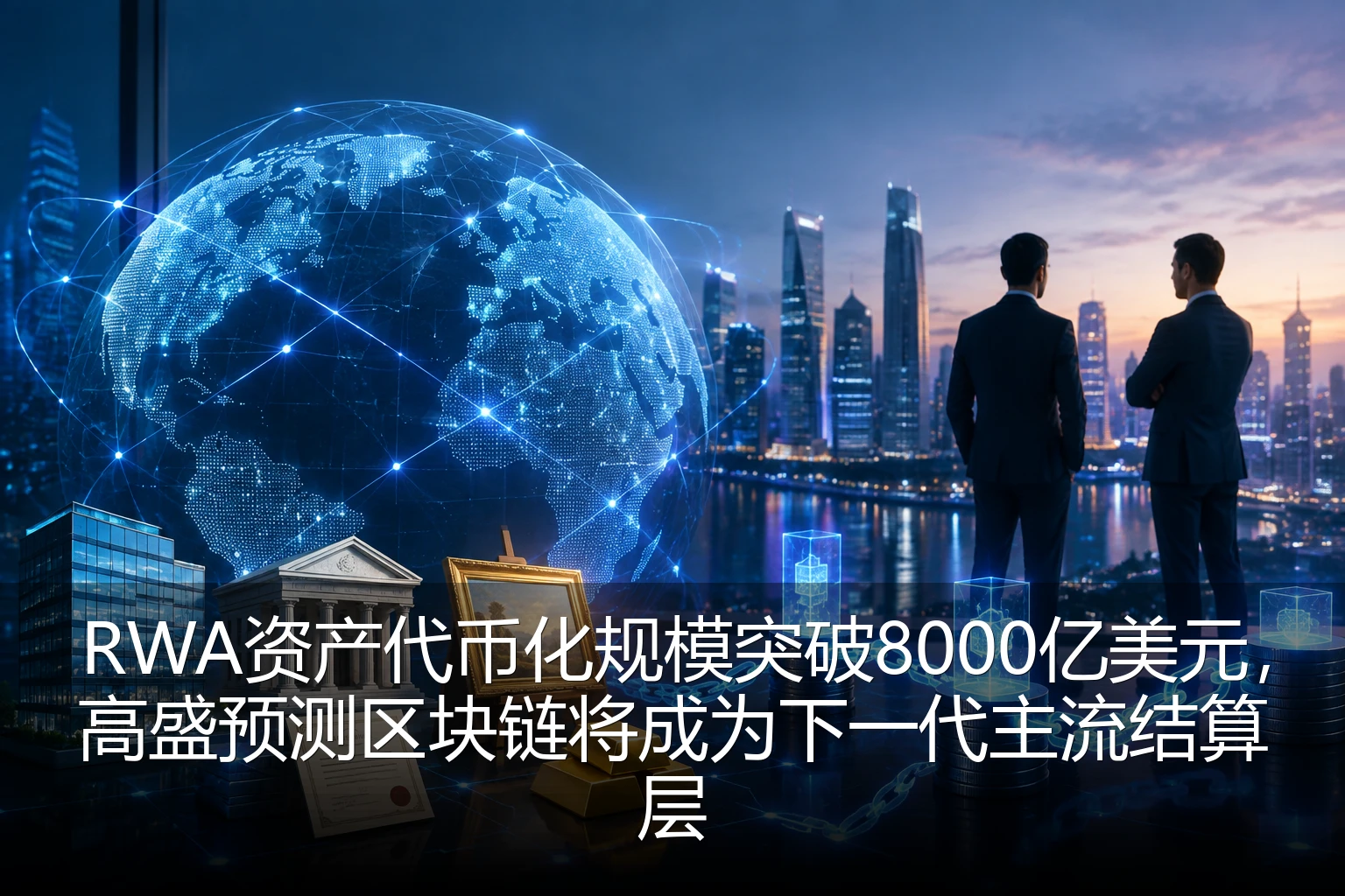 RWA资产代币化规模突破8000亿美元，高盛预测区块链将成为下一代主流结算层
