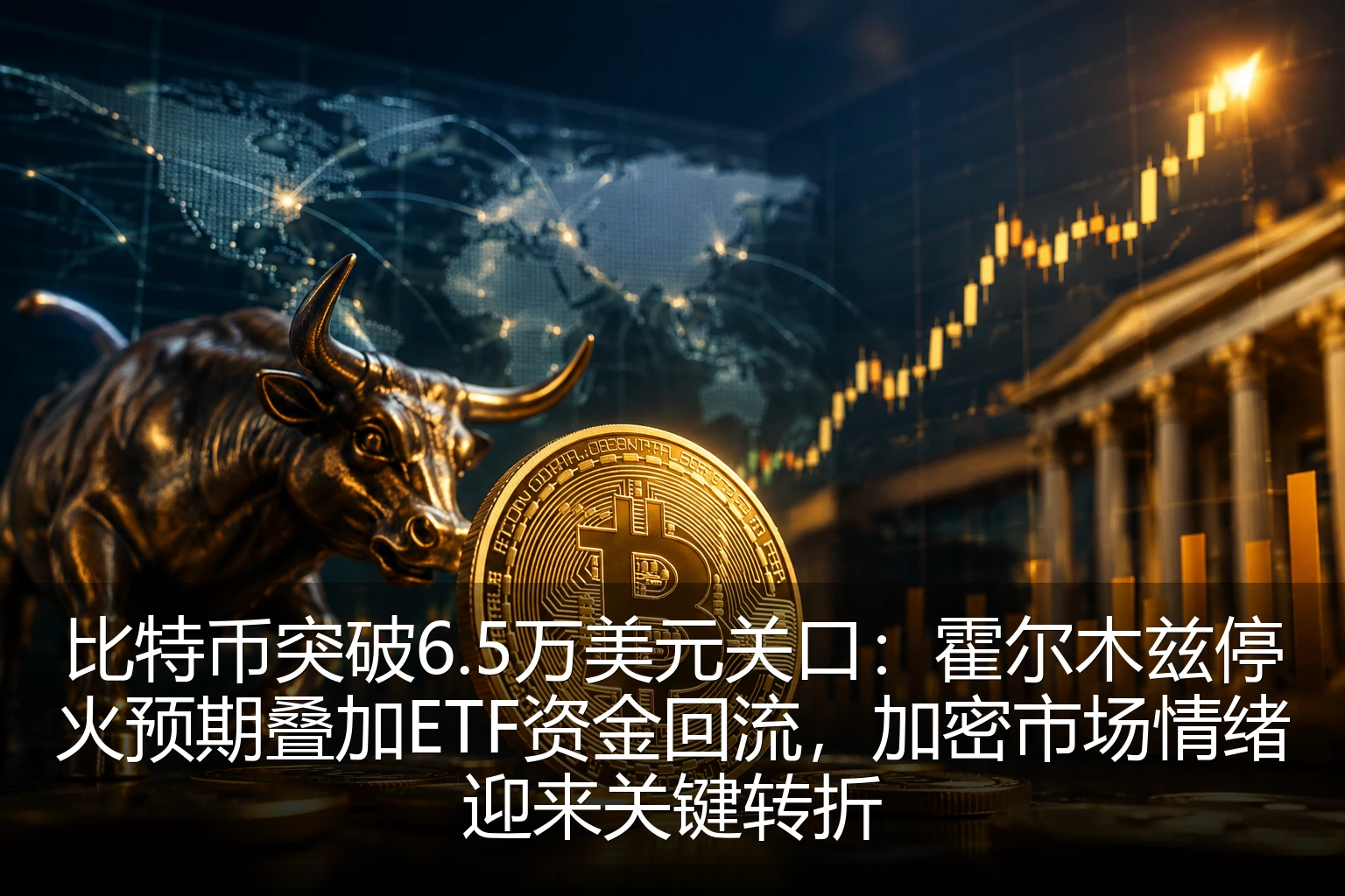 比特币突破6.5万美元关口：霍尔木兹停火预期叠加ETF资金回流，加密市场情绪迎来关键转折