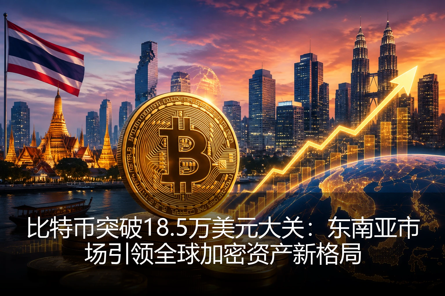比特币突破18.5万美元大关：东南亚市场引领全球加密资产新格局